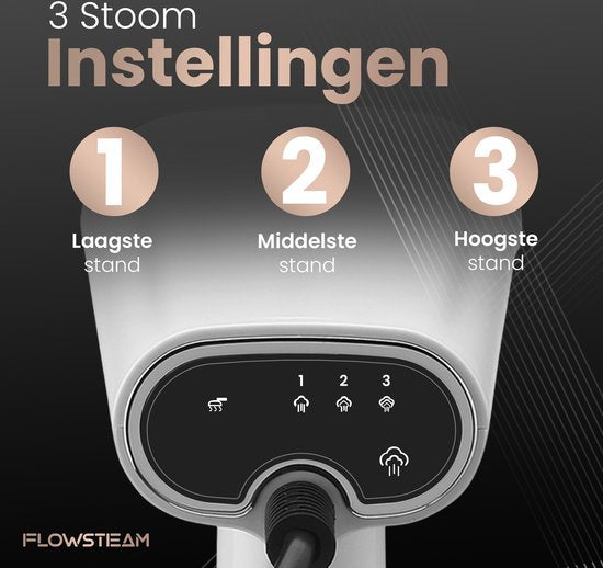 FLOWSTEAM® Luxe Kledingstomer - Handstomer - Stoomapparaat Kleding - Snow White Edition