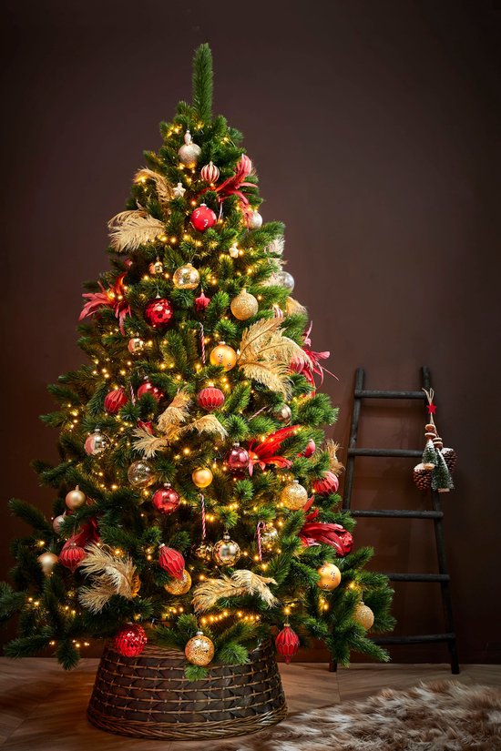 House of Seasons Ladderrek - L29 x B49 x H119 cm - Populierenhout - Zwart