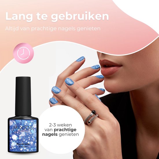Moods Gellac 6-delige Set - Gellak Starterspakket - Gel Nagellak - 8ML - Blue Serenity - Gellac - Nagels - Chique Kleuren - HEMA- & TPO-vrij
