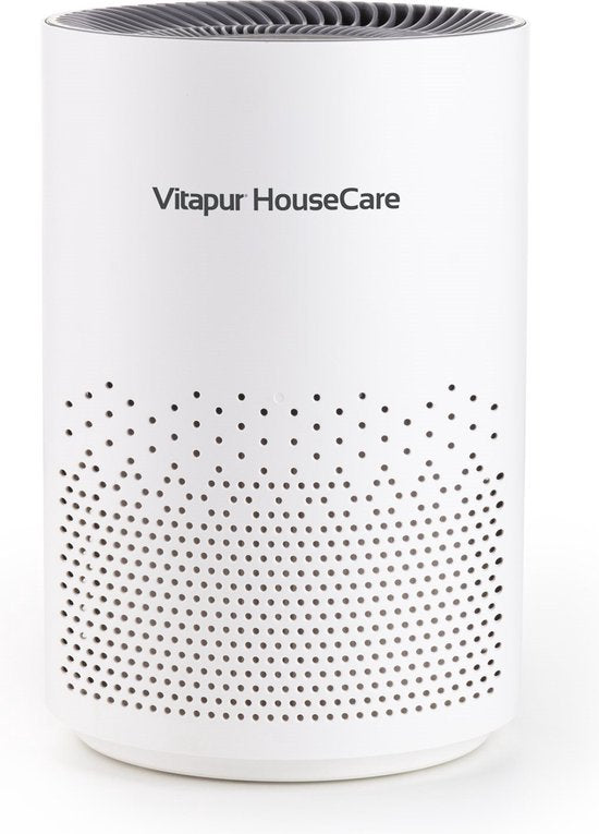 Vitapur Luchtreiniger - Air purifier - Luchtreiniger met HEPA filter - Ionisator met 360 graden flow - extreem stil met timer - wit