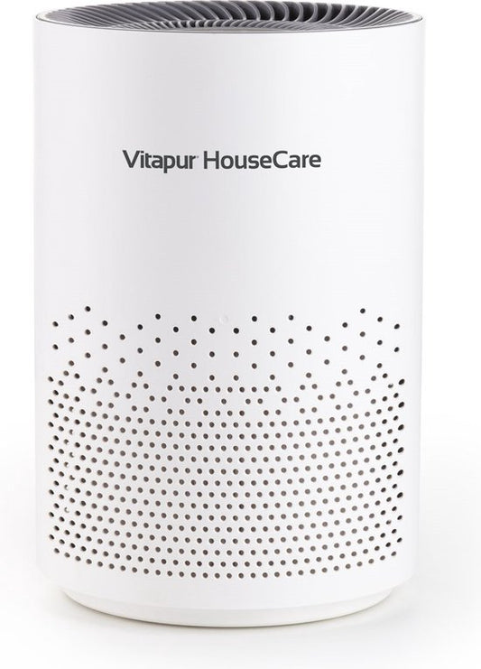 Vitapur Luchtreiniger - Air purifier - Luchtreiniger met HEPA filter - Ionisator met 360 graden flow - extreem stil met timer - wit