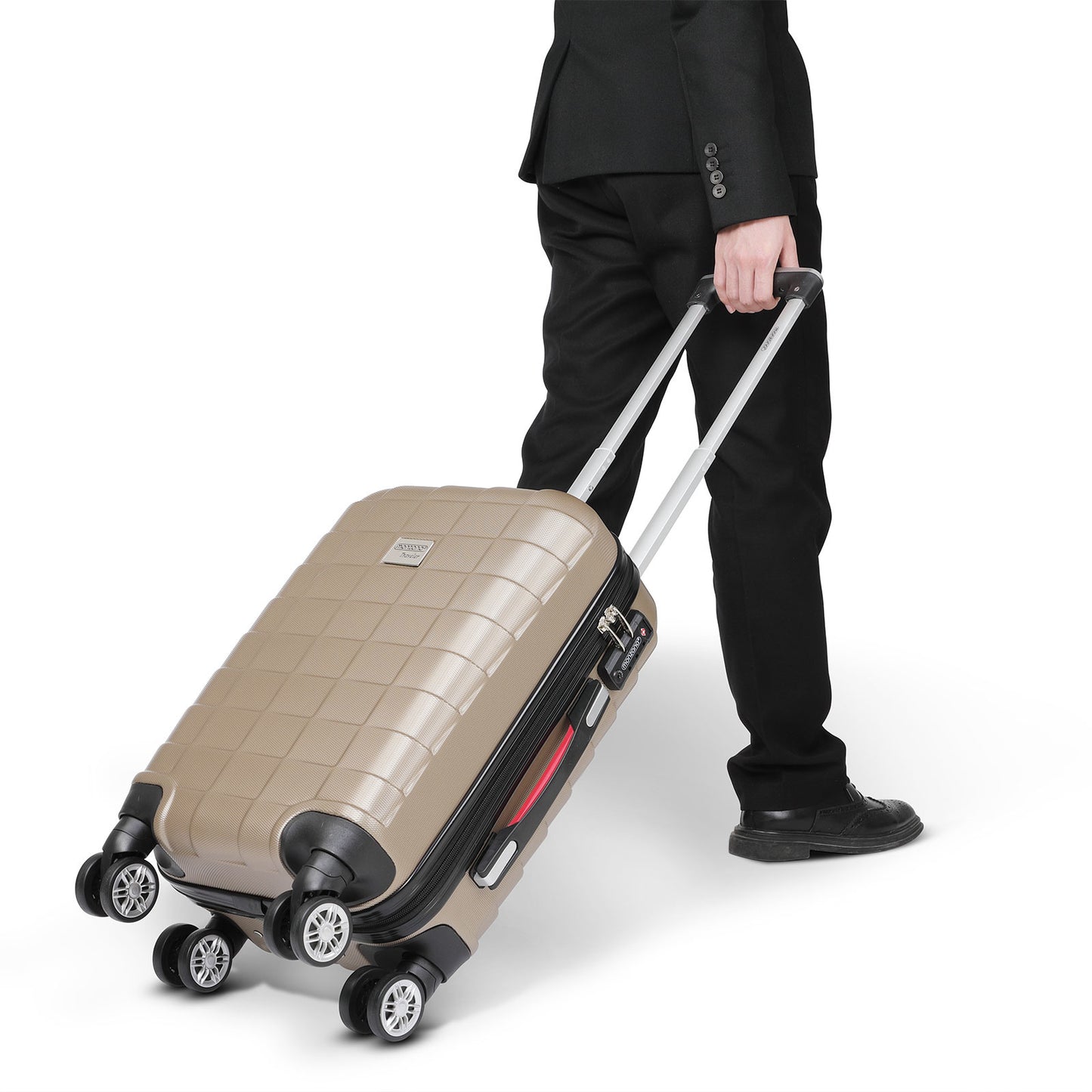 Monzana Exopack Hardcase Koffer - Champagne 53x37x21 cm