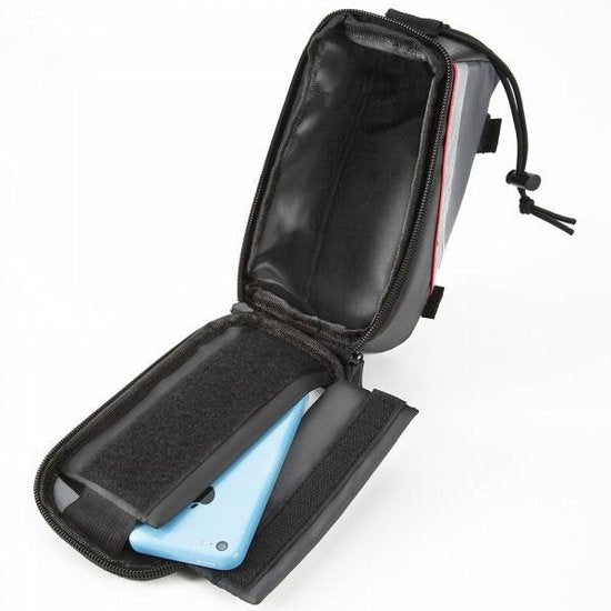 TecTake - Frametas fietstas voor o.a. smartphone e.d. zwart rood M 401608