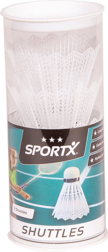 SportX Shuttle Wit 3 in koker