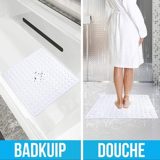 Strex Badmat / Antislipmat Douche - 53x53CM - Met Zuignappen - Douchemat Antislip voor Douche - Badkamermat