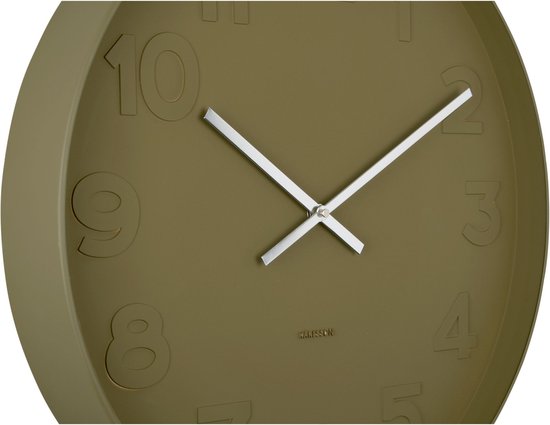 Karlsson Wandklok Mr. Green - Groen - Ø51cm - Wandklok