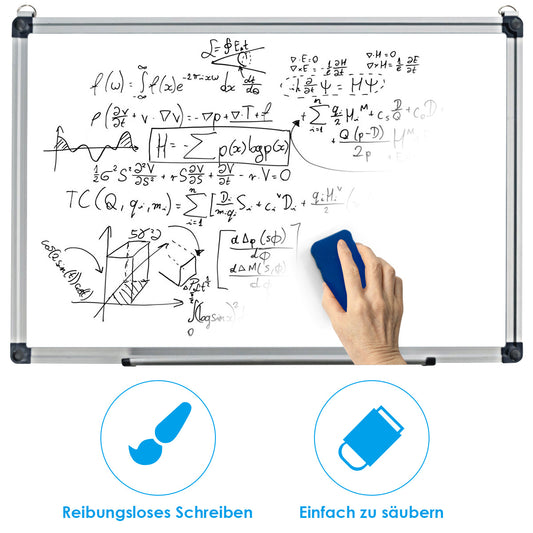 Coast Whiteboard Magnette Table schrijft paneelwandtafel memoboard met aluminium frame 60 x 40 cm