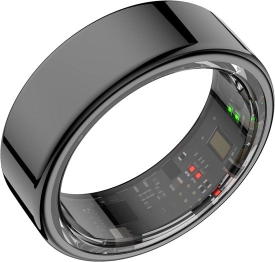 Focus® S1 Smart Ring - Zwart - Hartslag & Slaap Monitor - Maat 10
