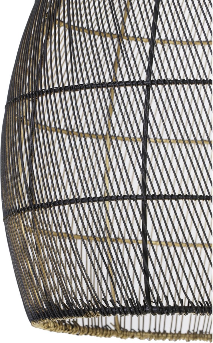 Light & Living Hanglamp Meya - Zwart - Ø40cm - Modern - Hanglampen Eetkamer - Slaapkamer - Woonkamer