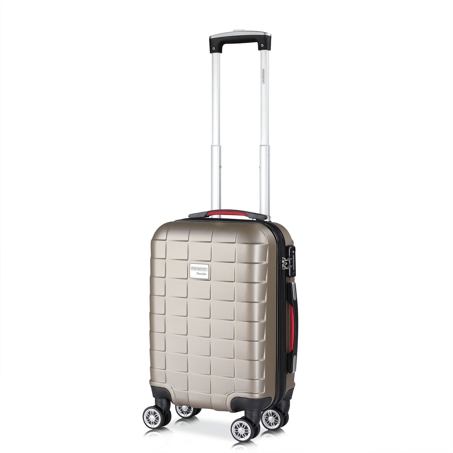 Monzana Exopack Hardcase Koffer - Champagne 53x37x21 cm