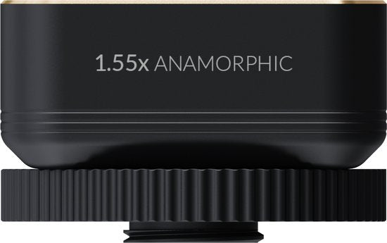Shiftcam LensUltra 1.55x Anamorphic – Cinematografische Ultrabrede Video – Kenmerkende Anamorfe Flare – Fluorietoptiek voor Beeldhelderheid en Kleurnauwkeurigheid - Zwart