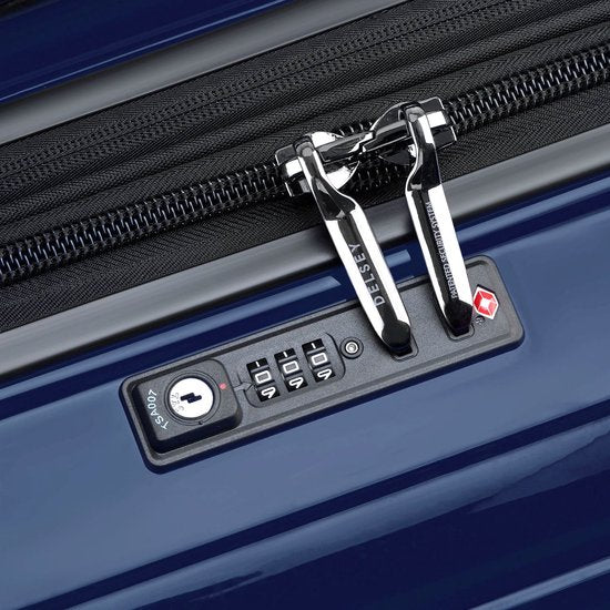 DELSEY PARIS Shadow 5.0 4DR Expandable Trolley 75 Marine Blue Donkerblauw