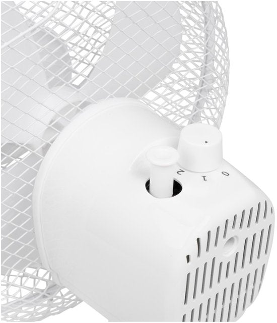 Tristar VE-5721 Tafelventilator - Ø23Cm - Wit - 2 Snelheidsstanden - Rotatie functie