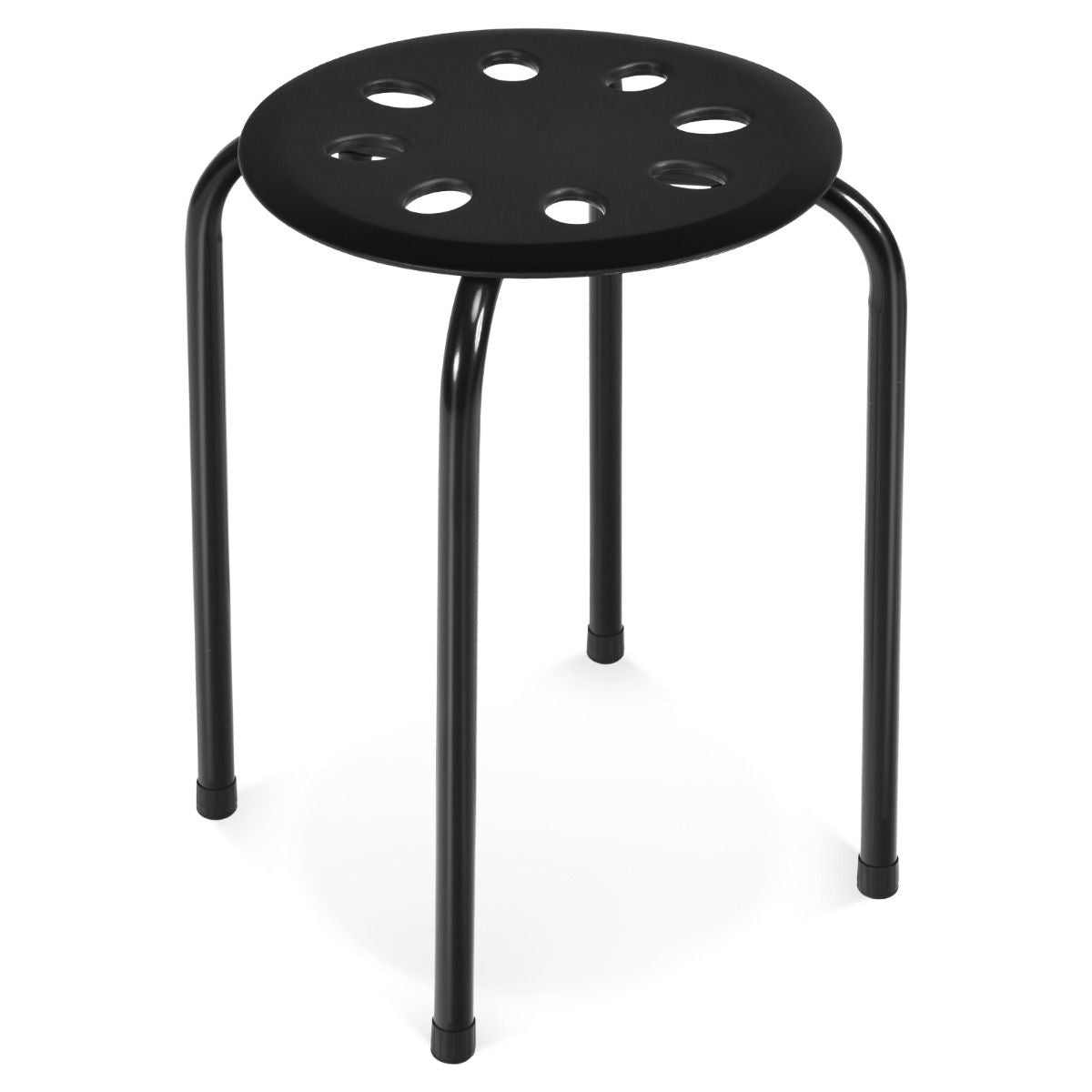 Stapelkruk Set van 6 Stapelbare Metalen Kruk Eetkamerkruk Kruk voor Thuis Kantoor Klaslokaal 44,5 cm Zithoogte 30 x 30 x 44,5 cm