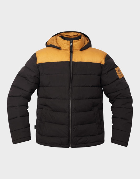 Timberland South Twin Puffer Jas Heren – Zwart/Geel – Maat 3XL