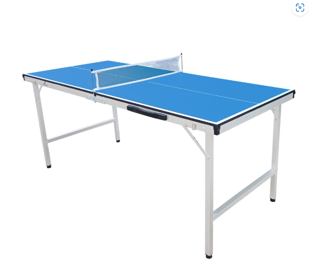 Cougar Mini 1500 draagbare tafeltennistafel - 150 x 67 x 69 cm - Blauw en grijs