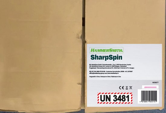 Hammersmith SharpSpin - Draadloze universele snijder - Elektrische schaar - Kartonsnijder - Rolmes - Accuschaar - Snijdt leer, PVC, tapijt, karton en meer