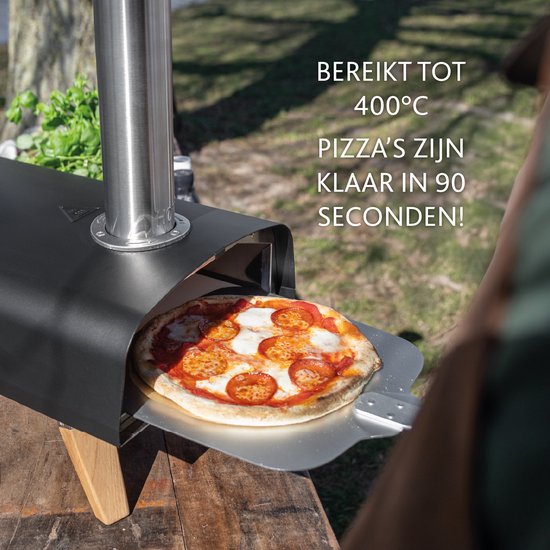 BOSKA Pizza Oven Pro Pellet - Pizzaovens - Pizza oven buiten - Voor pizza en brood - Inclusief pizzasteen