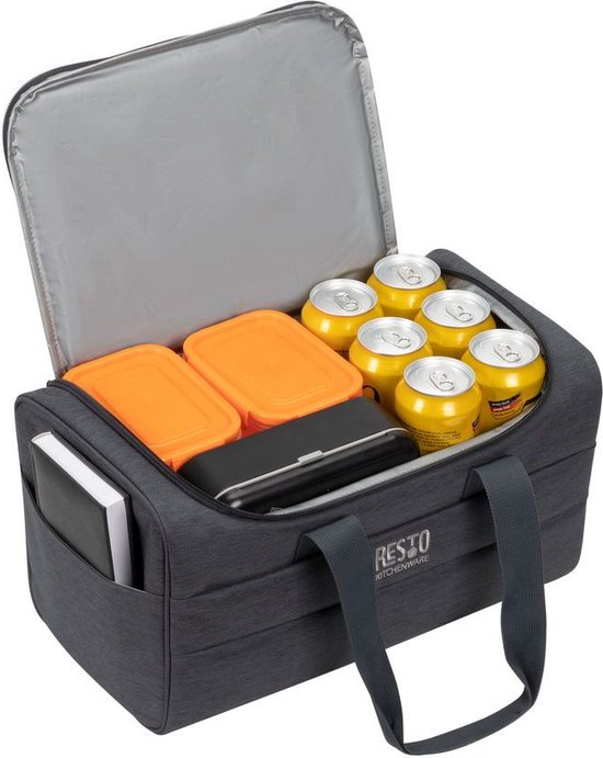 Resto Felis Koeltas 19L – Donkergrijs – Waterafstotend & Lekvrij – Met Draagriem – Voor Picknick, Strand & Reizen