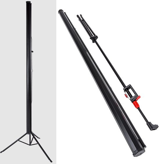 tectake® - Projectiescherm met statief 152 x 152 cm 402513