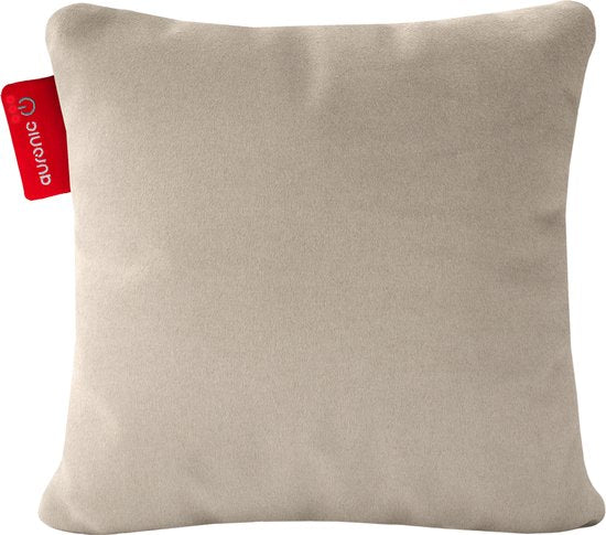 Auronic Warmtekussen - Classic - 45x45 - Draadloos - Oplaadbaar - Elektrisch kussen - Infrarood - Taupe