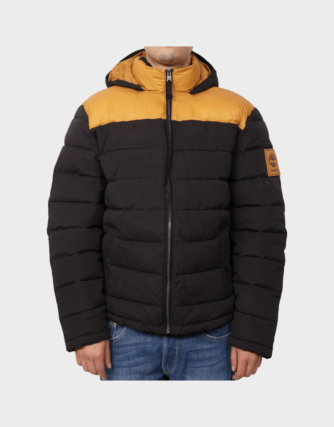 Timberland South Twin Puffer Jas Heren – Zwart/Geel – Maat 3XL