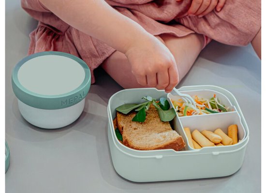 Mepal Lunchbox Campus - 750 ml - Broodtrommel met vakjes voor kinderen - Geschikt voor 4 boterhammen - Paw Patrol Pups