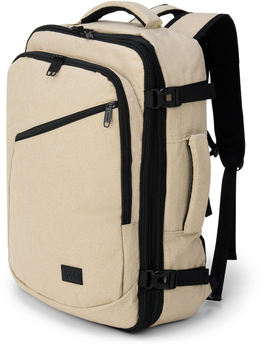 TRVLMORE 40L Reistas Rugzak – Handbagage – 49 x 34 x 13 cm – Beige