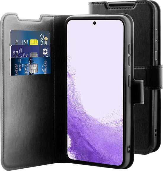 BeHello Samsung Galaxy S23 Gel-portemonneehoes zwart