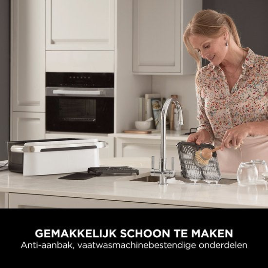 Ninja Foodi FlexDrawer Mega Dubbele Airfryer XXL - 10.4 Liter - Twee Kookvakken of Één MegaZone - Heteluchtfriteuse - Wit - AF500EUWH