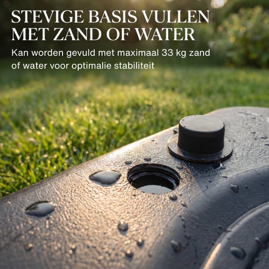 Fitby Basketbalpaal - Basketbalring met standaard - Verstelbaar - 150-205 cm - Stevig Voetstuk met wieltjes