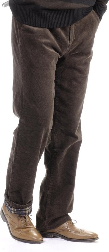 Wisent Heren thermo corduroy broek marineblauw maat 48