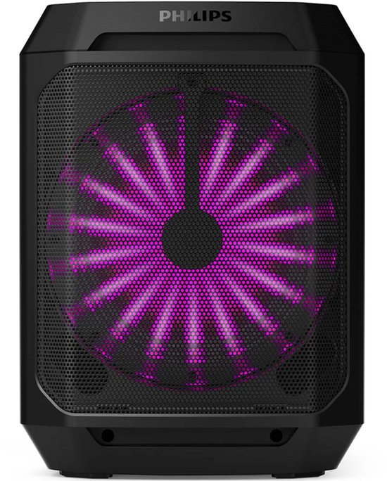 Philips Bluetooth Party Speaker TAX2208 – Karaoke – Feestverlichting – DBB Bass Boost – Tot 7 uur speeltijd-Zwart