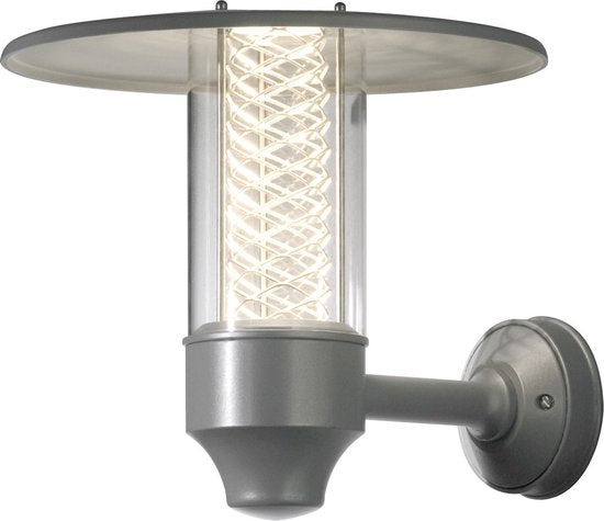 Konstsmide Nova Wandlamp Buiten - Gerichte Lichtbundel - Aluminium Zilver - GU10 Fitting