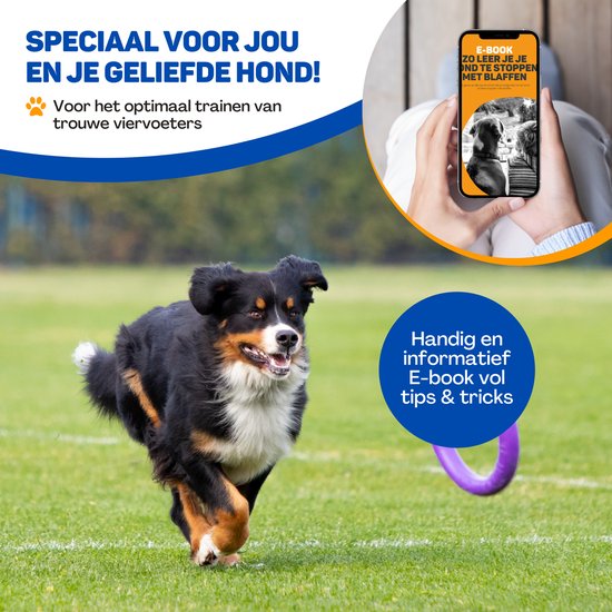 Vulpes Goods® Ultrasone Anti Blaf Apparaat – 4-in-1 Anti Blaf Apparaat Max - Zonder Schok - alternatief Anti Blafband - voor Kleine & Grote Honden - Audio - Flashlight - Zaklamp - USB-Oplaadbaar