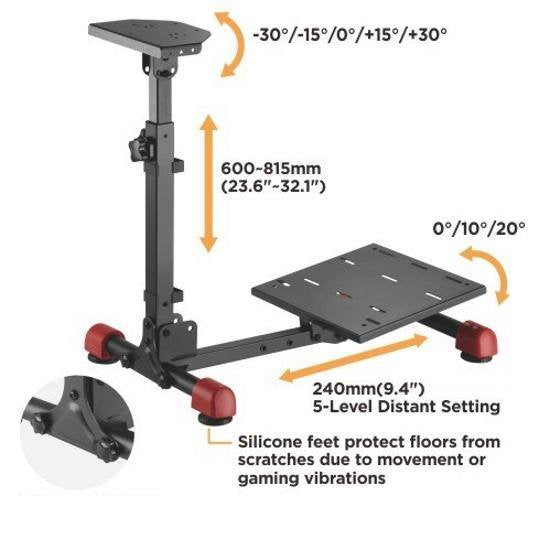 Wielstandaard - racestuur standaard houder - racecockpit - Logitech - Thrustmaster - Fanatec