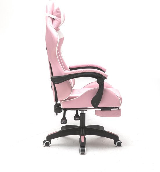 VDD Gaming Gamestoel met voetsteun - Roze