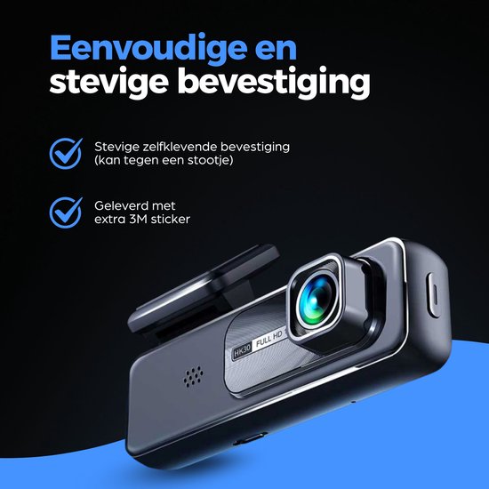 Botslab HK30 Pro 2K Wifi dashcam - 2K resolutie - Wifi met App - 140 graden kijkhoek - Parkeermodus - dashcam voor auto