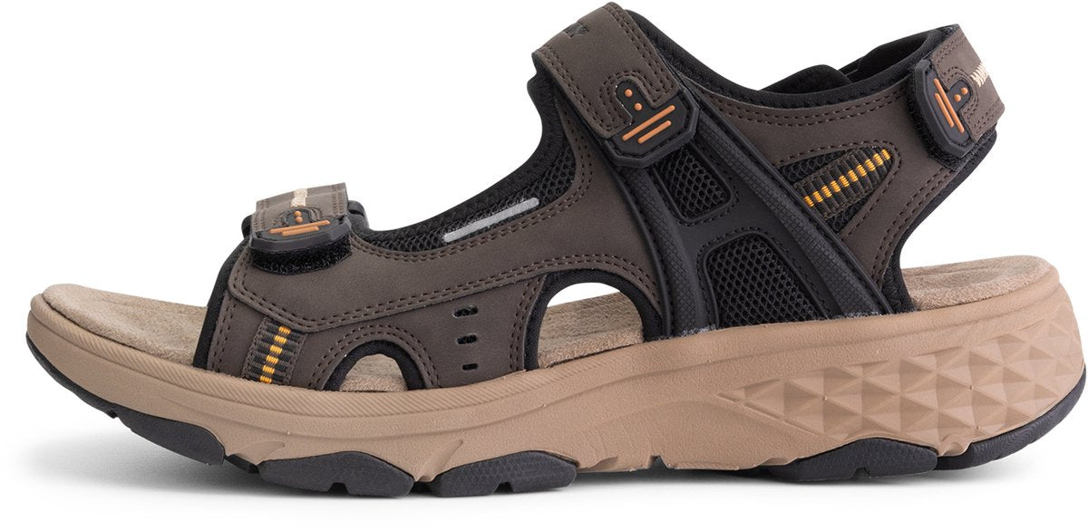 Travelin' Brusdal - Heren outdoorsandalen - Lichtgewicht - Outdoorsandalen - Donkerbruin - Maat 42