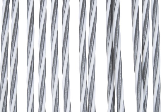 Arisol Vliegengordijn - String - 220x100 Cm - Grijs/wit