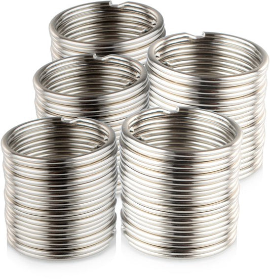 Sleutelringen – 30 mm – Ringen – Sleutelhanger Ringen – 50 Stuks – Zilver