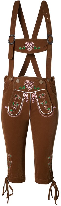 Dressforfun Lederhose Walchensee S - verkleedkleding kostuum halloween verkleden feestkleding carnavalskleding carnaval feestkledij partykleding - 302820