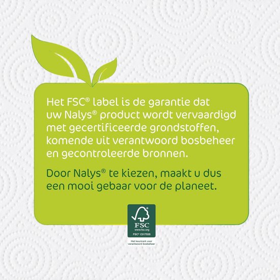 Nalys Xtra Power keukenpapier - 18 rollen - Extra sterk - Voordeelverpakking