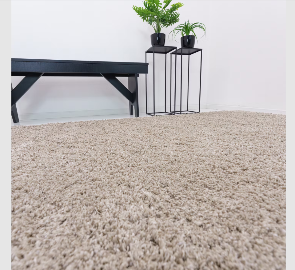 Flair Minerals Wolmix Vloerkleed Natural 180x180 – Handgemaakt en Duurzaam