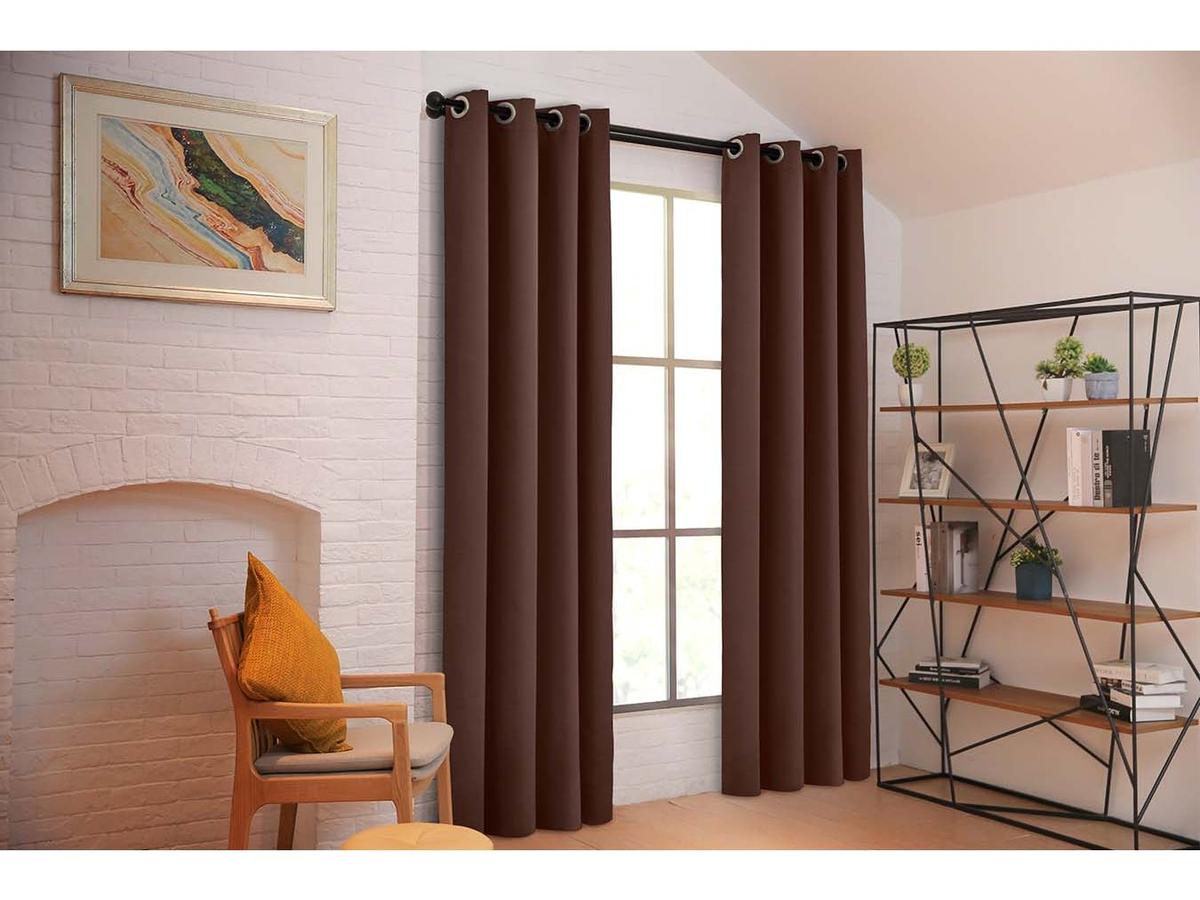 Larson Blackout Gordijn - Lichtwerend en Isolerend - maat 150 x 250 cm - Zwart