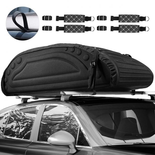Coast Auto Dakkoffer met Riemen Daktas - 400L - Zwart