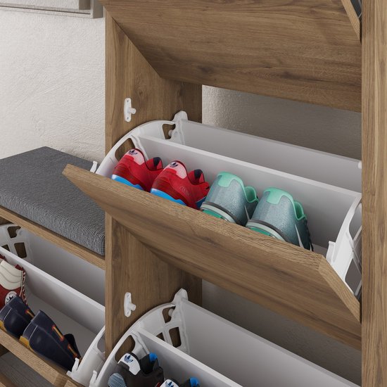 Woody Modieus Schoenenkastje | Melamine Gecoat | Hitit