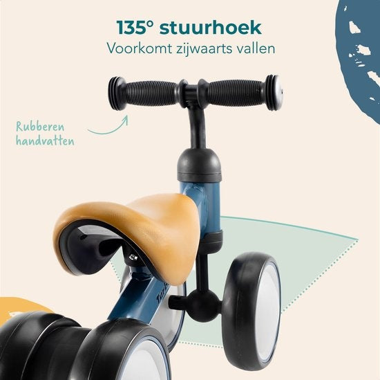 LifeGoods TurboToddler Loopfiets - Speelgoed Vanaf 1 jaar - Kinderstep - Marineblauw