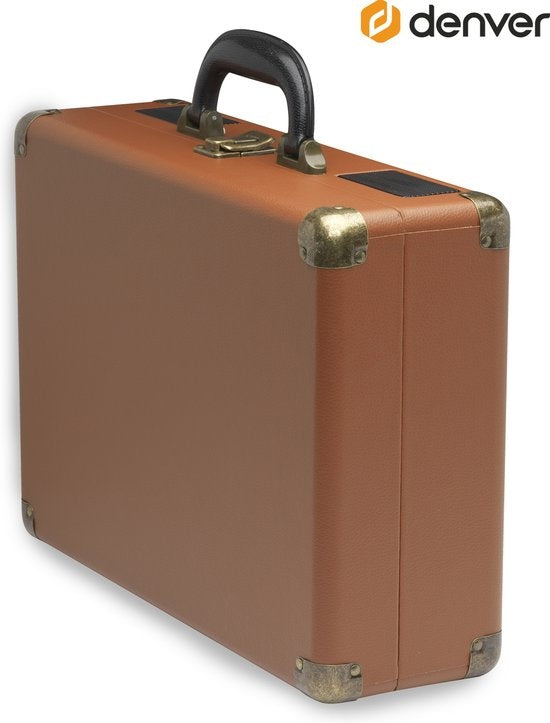 Denver Platenspeler - Ingebouwde Speakers - Incl. PC Software - Auto-stop - Retro - VPL120 - Bruin