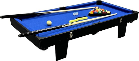 Cougar 2-in-1 Multi Speeltafel Mini Groen/ Blauw – Tafelvoetbal – Pooltafel – Incl. Accessoires